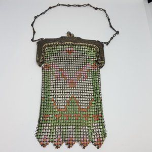 Whiting & Davis Antique 1920s Flapper Mesh Purse